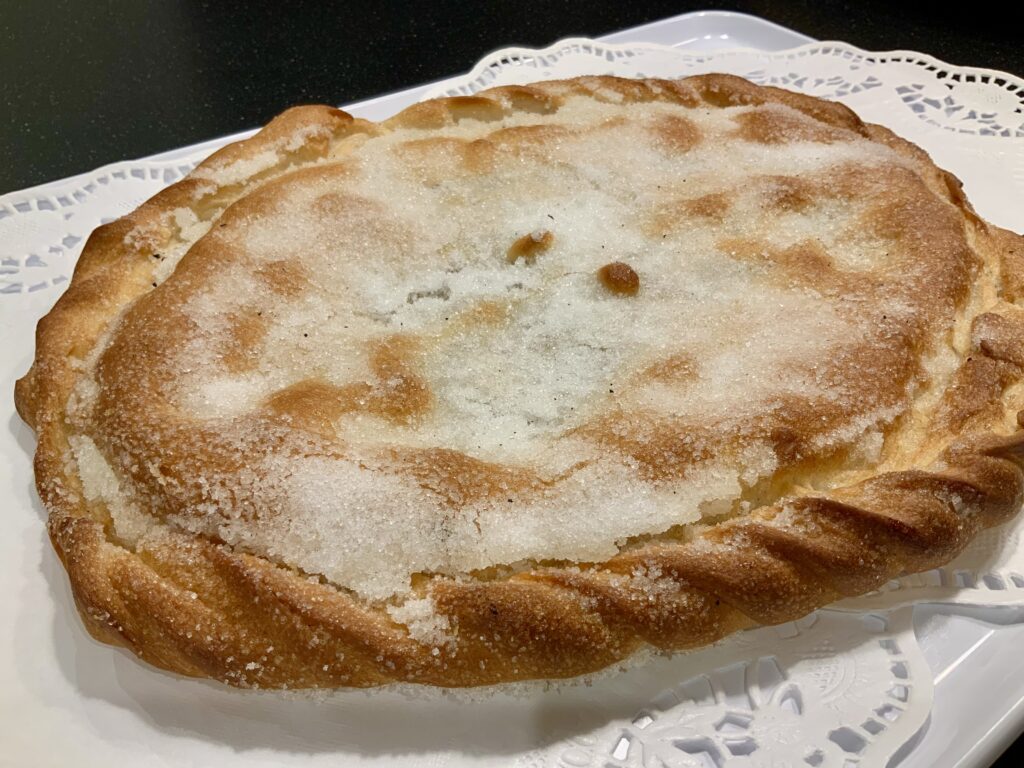 torta de la virgen azucar